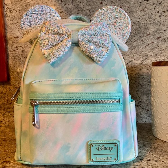 Loungefly Handbags - Loungefly Disney Minnie Mouse Sequin Bow Mini Backpack